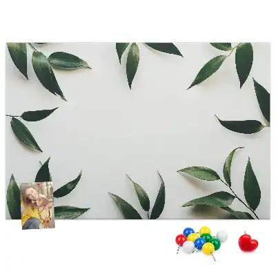 Leaf frame cork memo board