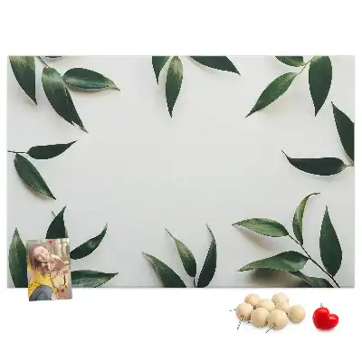Leaf frame cork memo board