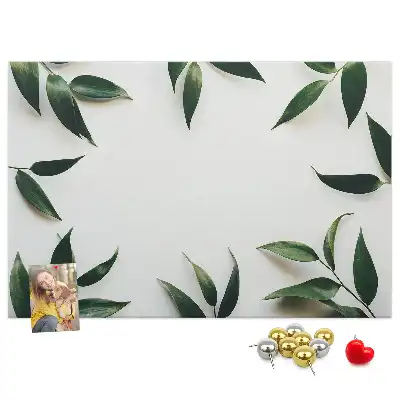 Leaf frame cork memo board