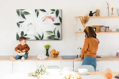 Leaf frame cork memo board