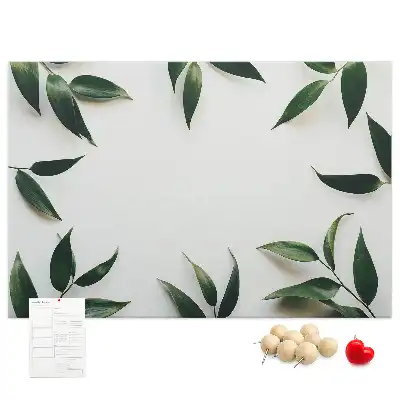 Leaf frame cork memo board