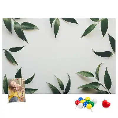 Leaf frame cork memo board