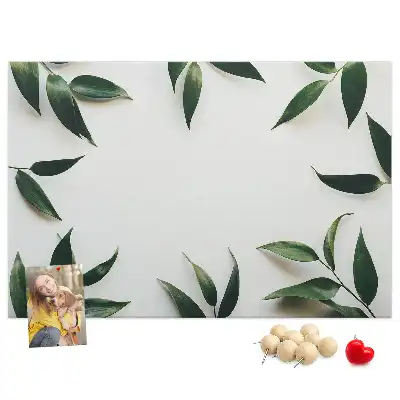 Leaf frame cork memo board