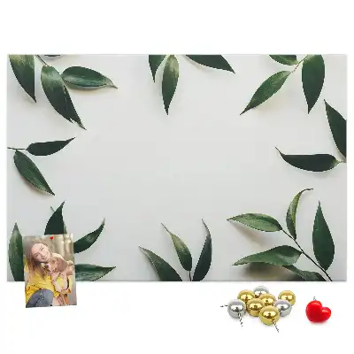 Leaf frame cork memo board