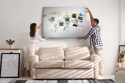 Printed Country Names Cork Memo Board