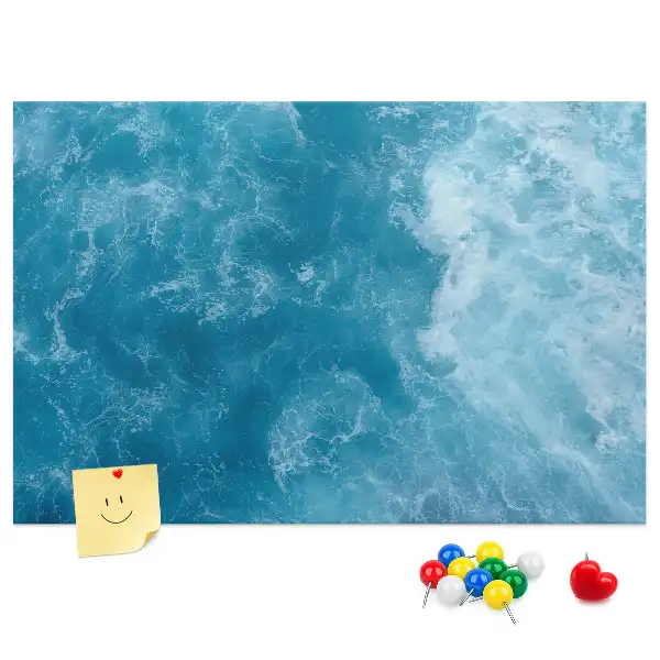 Sea water cork memo board