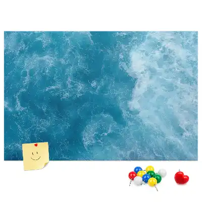 Sea water cork memo board