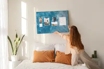 Sea water cork memo board