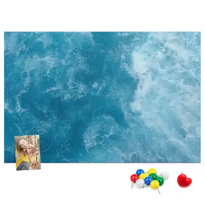 Sea water cork memo board