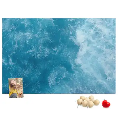Sea water cork memo board