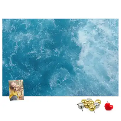 Sea water cork memo board