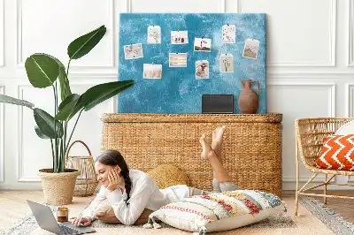 Cork memo board Sea water