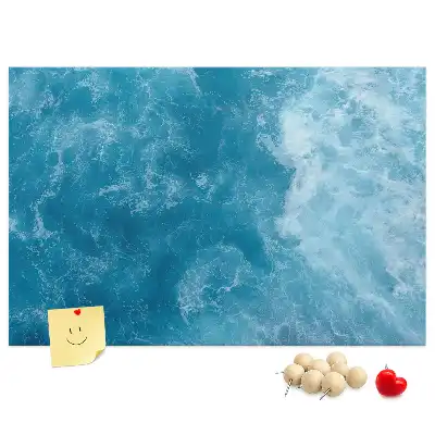 Sea water cork memo board