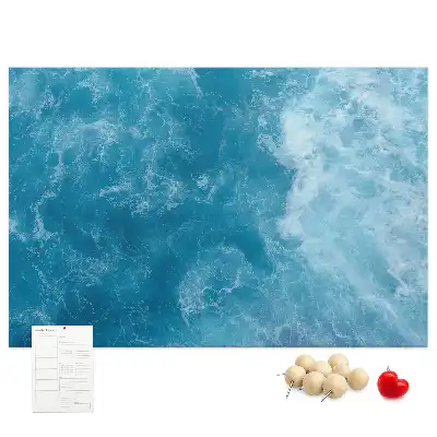 Sea water cork memo board