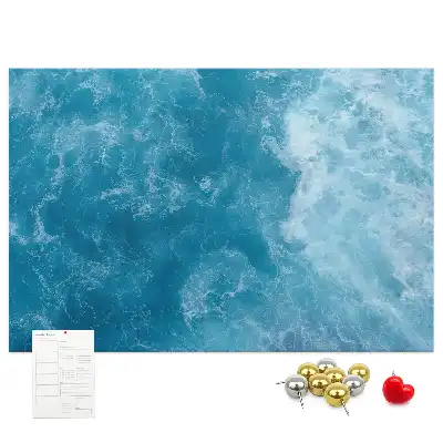 Sea water cork memo board