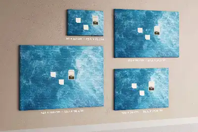Sea water cork memo board