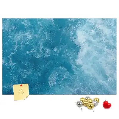 Sea water cork memo board