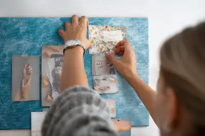 Cork memo board Sea water