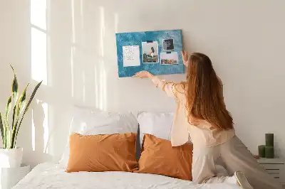 Sea water cork memo board