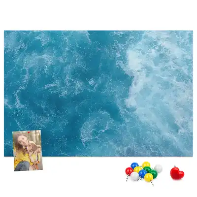 Sea water cork memo board