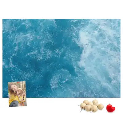 Sea water cork memo board