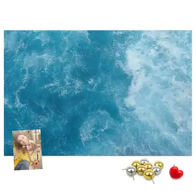 Sea water cork memo board