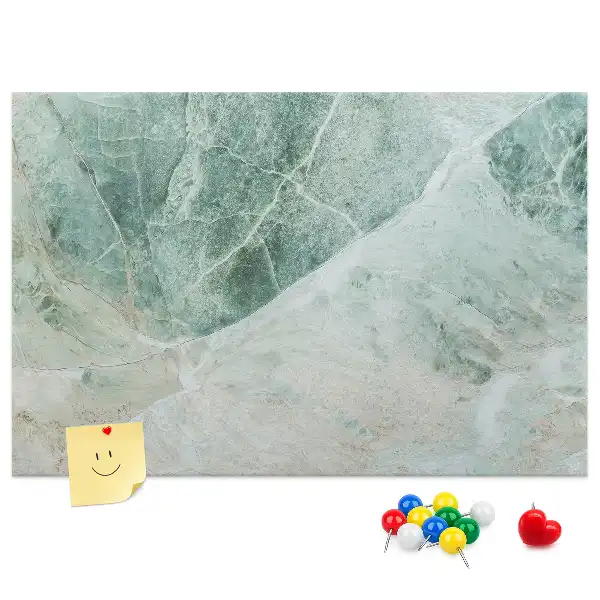 Marble Printed Cork Memo Board