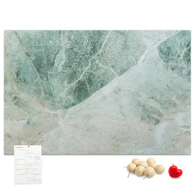 Marble Printed Cork Memo Board