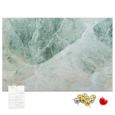 Printed Cork Memo Board Marble surface