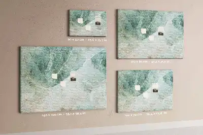 Printed Cork Memo Board Marble surface