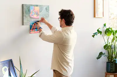 Marble Printed Cork Memo Board