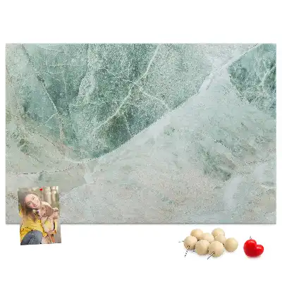 Marble Printed Cork Memo Board