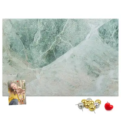 Marble Printed Cork Memo Board