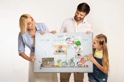 Weekly planner cork memo board