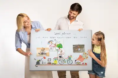 Weekly planner cork memo board