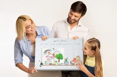 Weekly planner cork memo board