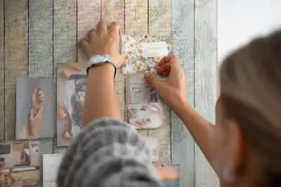 Printed colorful cork board