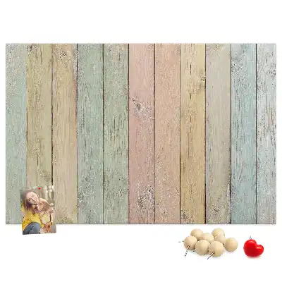 Printed colorful cork board