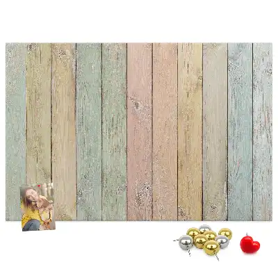 Printed colorful cork board