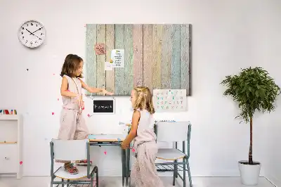 Printed colorful cork board