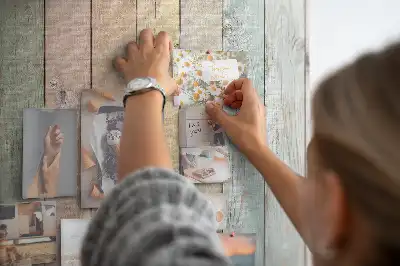 Printed colorful cork board