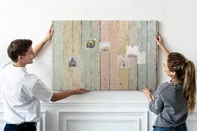 Printed colorful cork board