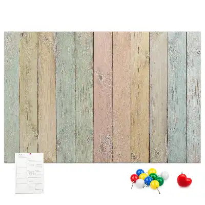 Printed colorful cork board
