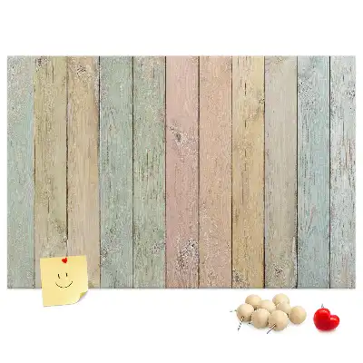 Printed colorful cork board