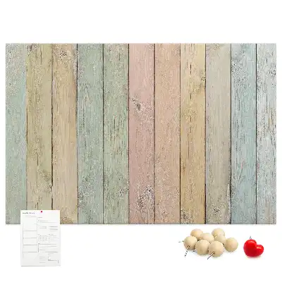Printed colorful cork board