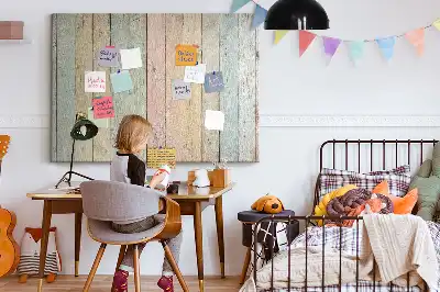 Printed colorful cork board