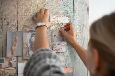 Printed colorful cork board