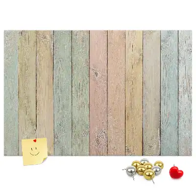 Printed colorful cork board