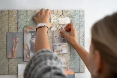 Printed colorful cork board