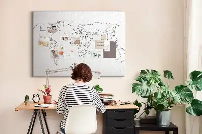 Printed Cork Board Travel quote